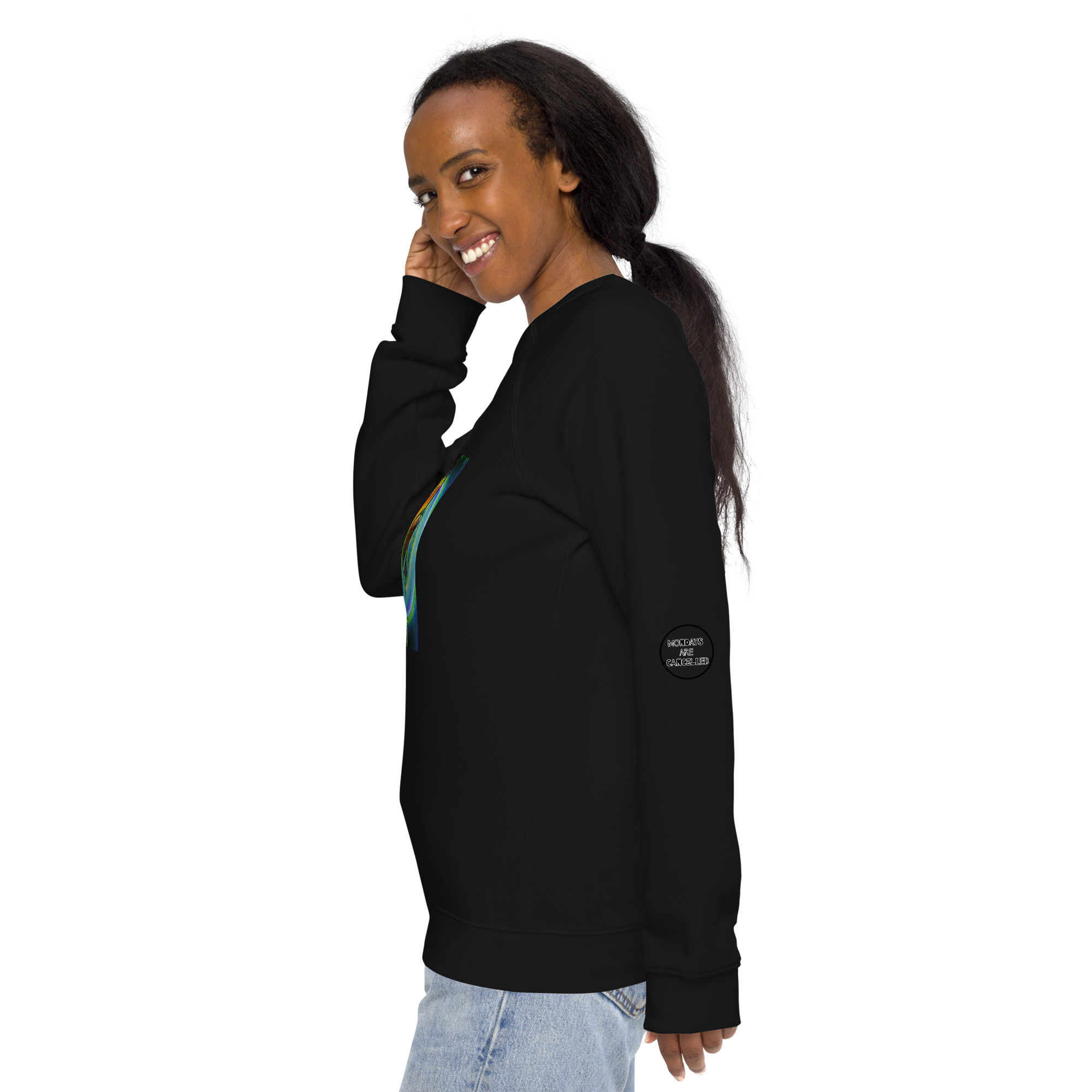Unisex organic raglan sweatshirt - Image 9